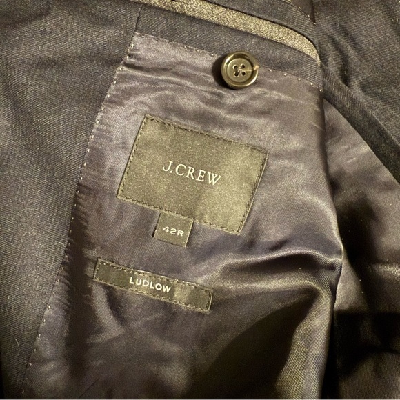 J. Crew Ludlow Ing. Loro Piana Super 130’S 100% Merino Wool Blazer/Jacket Sz 42R - Picture 11 of 16